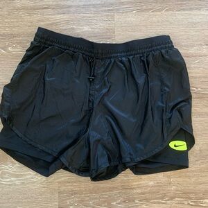 Nike Black Flow Shorts With Spandex